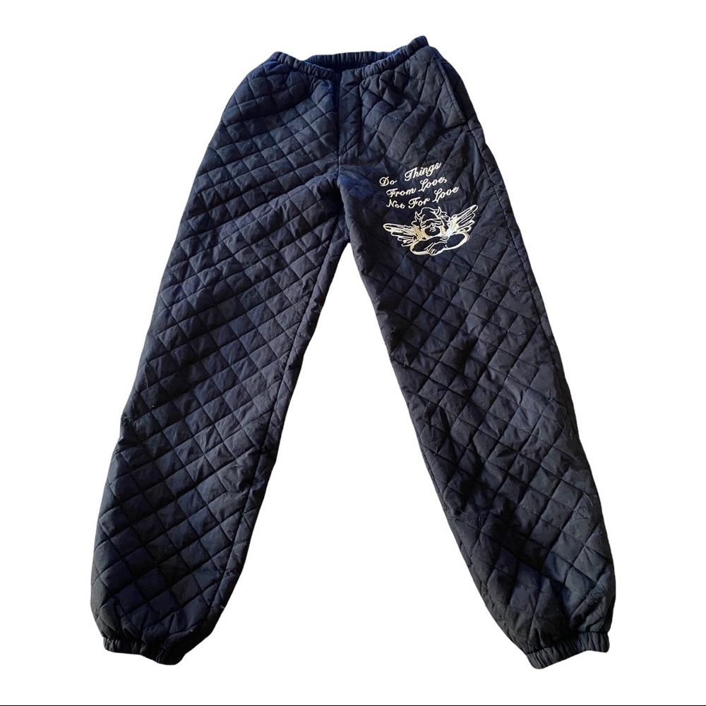 BOYS LIE quilted sweat pants